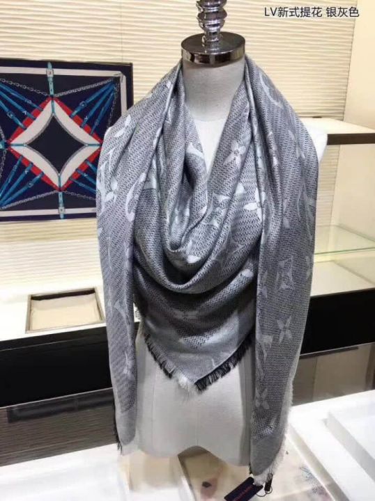 LV Silk Wool Square Women Scarves