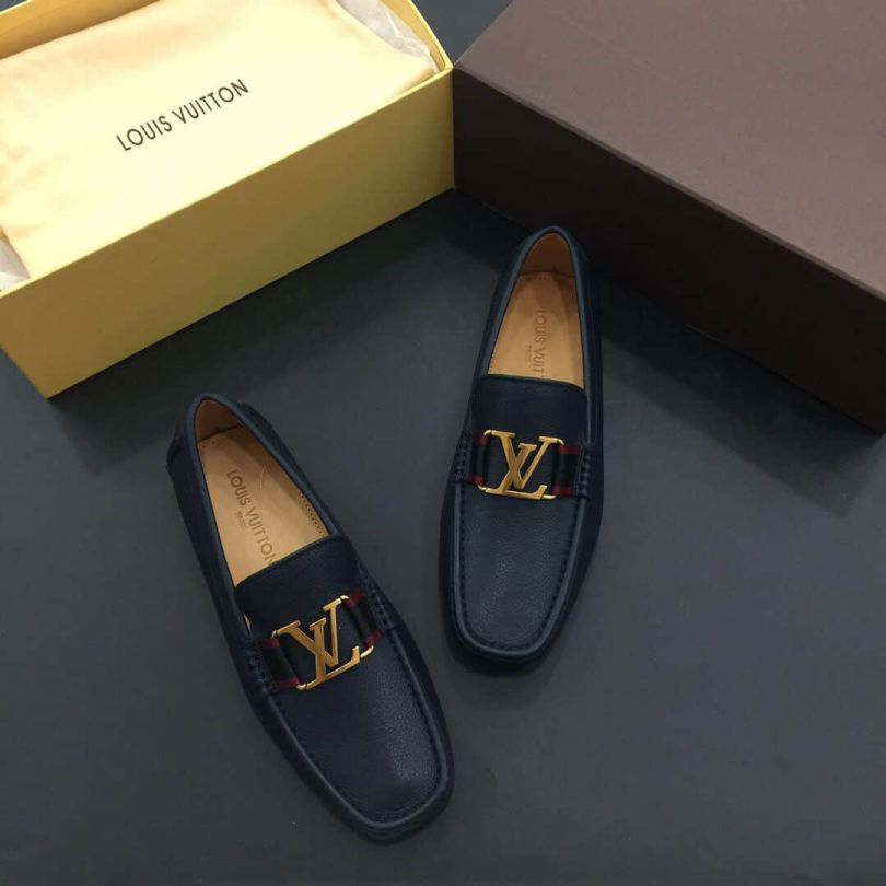 LV Leather logo Men Causal Sandals