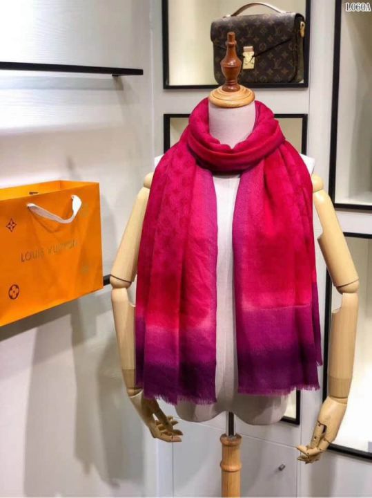 LV Cashmere Monogram Women Scarves