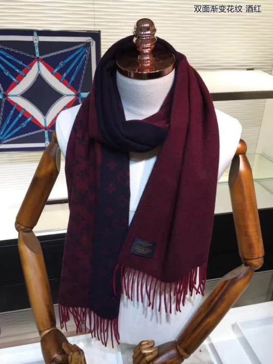 LV Reversible Cashmere Men Scarves