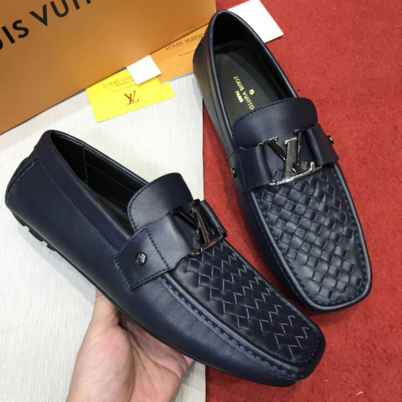 LV Leather Men Loafers