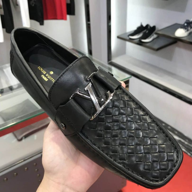 LV Leather Men Loafers