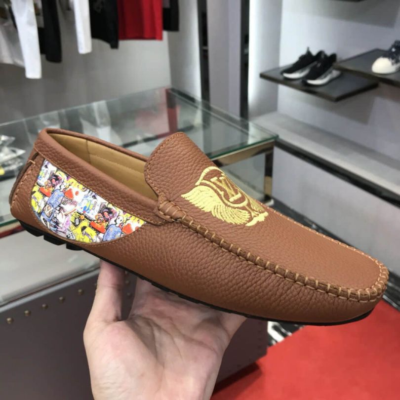 LV Leather Men Loafers