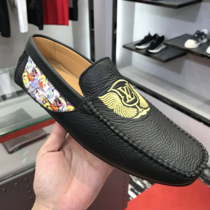 LV Leather Men Loafers