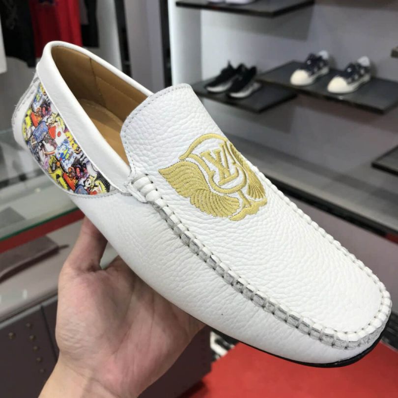 LV Leather Men Loafers