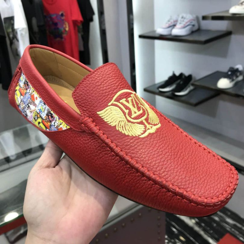 LV Leather Men Loafers