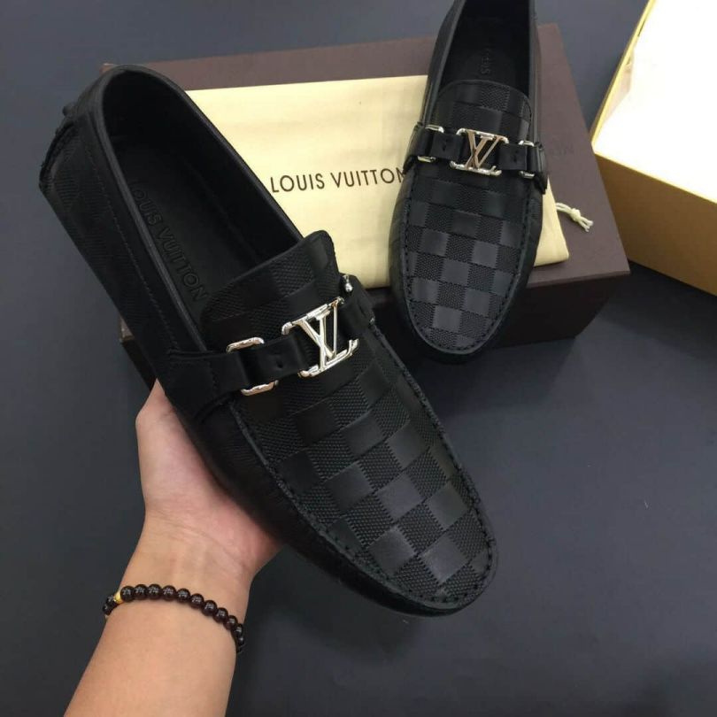 LV Leather HOCKENHEIM Men Driver Shoes