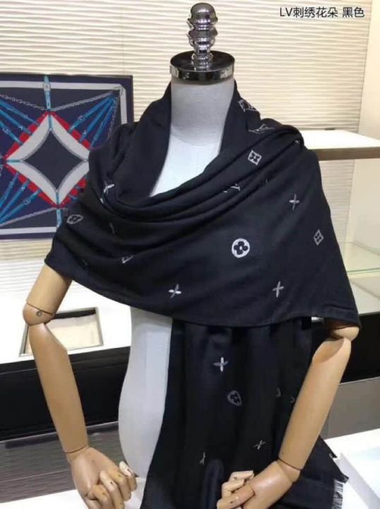 LV Embroidery Cashmere Women Scarves