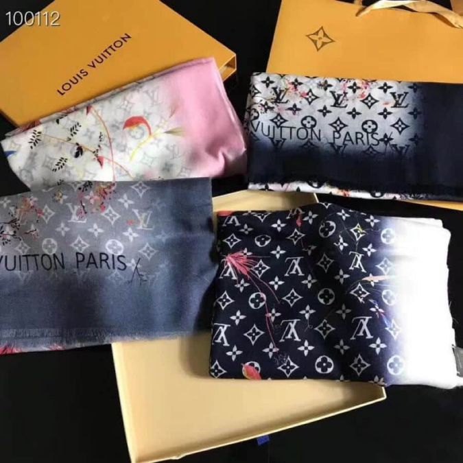 LV Limited Edition Vivienne Cashmere Women Scarves