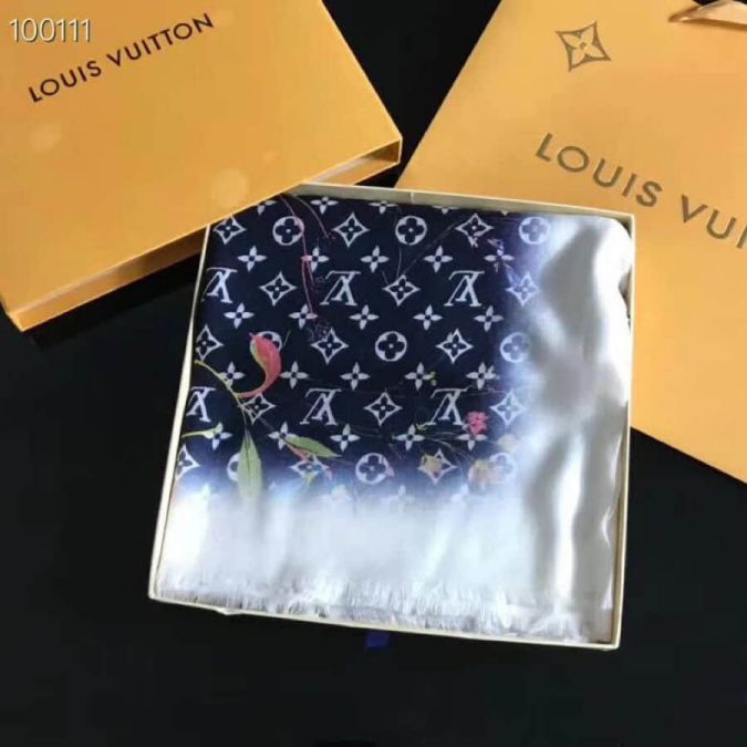 LV Limited Edition Vivienne Cashmere Women Scarves