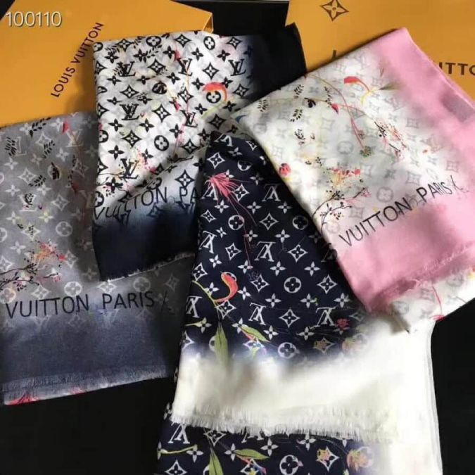 LV Limited Edition Vivienne Cashmere Women Scarves