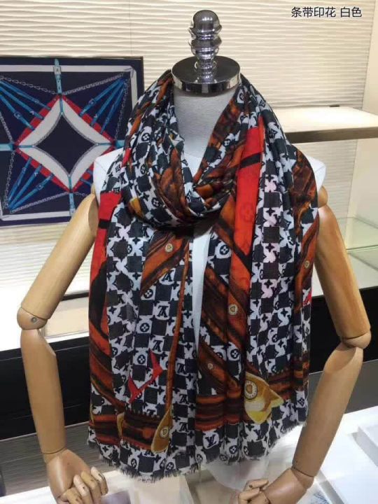 2018 LV Time Trunk Monogram Cashmere Women Scarves