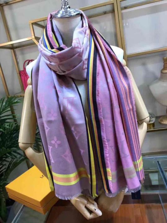 LV Silk Cashmere Storm Women Scarves