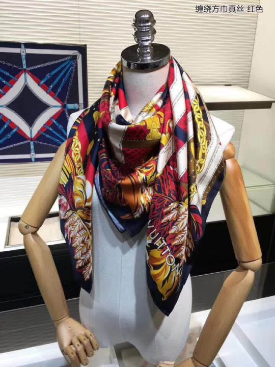 LV Monogram Silk Square Women Scarves