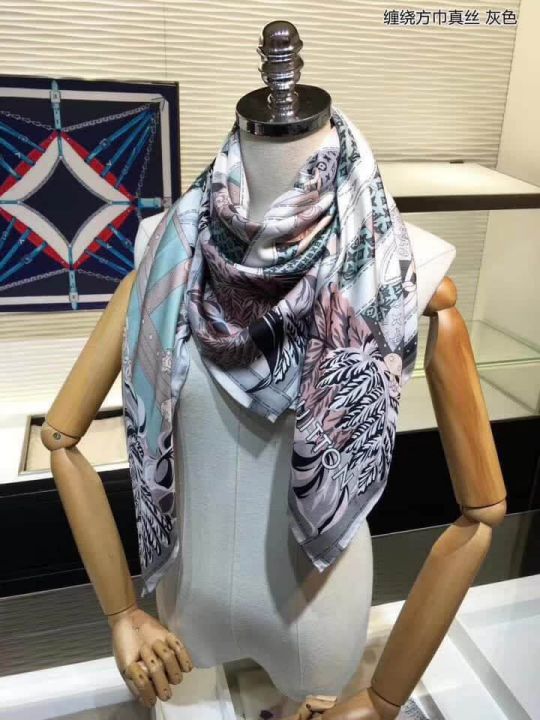 LV Monogram Silk Square Women Scarves