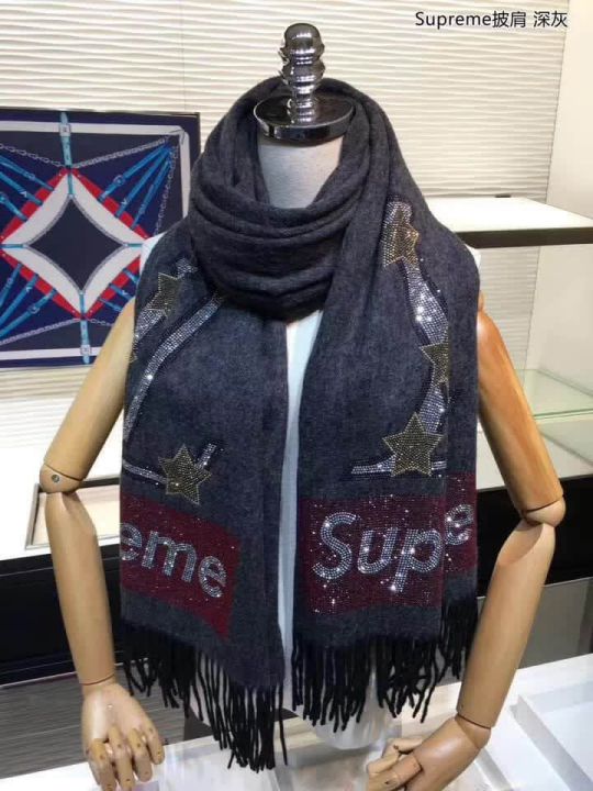 2018 LV x SUPREME Cashmere Women Scarves