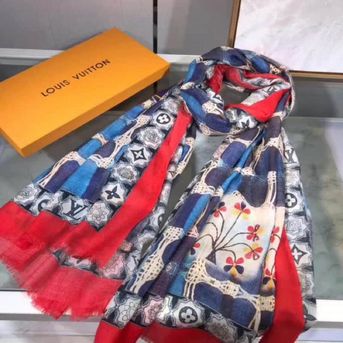 2018 LV Graphic Paisley Cashmere Women Scarves