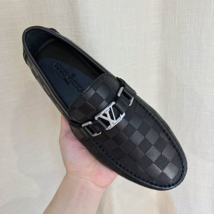 LV Damier Leather HOCKENHEIM Men Driver Shoes