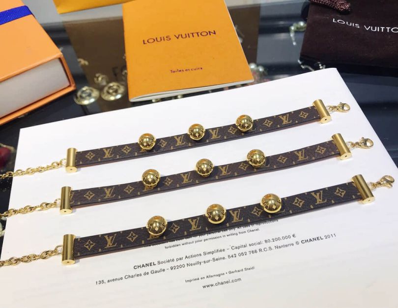 LV Leather Bracelets