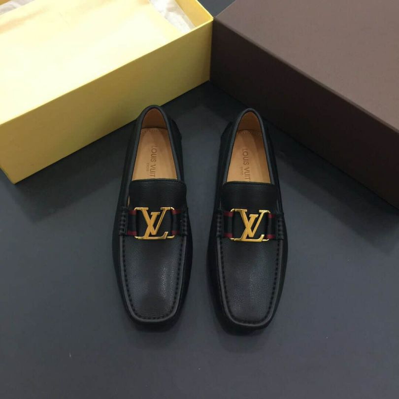 LV Men Causal Leather Sandals