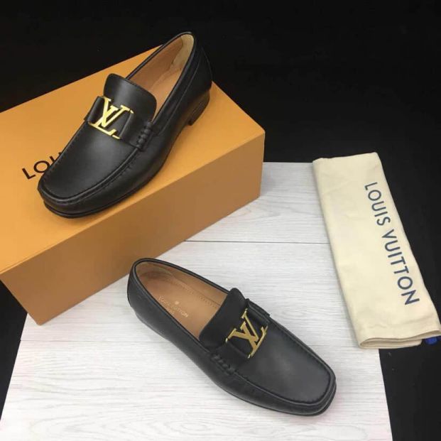 LV Leather MONTAIGNE Men Casual Shoes