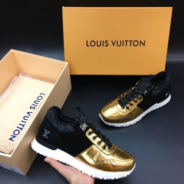 LV Embroidery LV logo RUN AWAY Men Sneakers