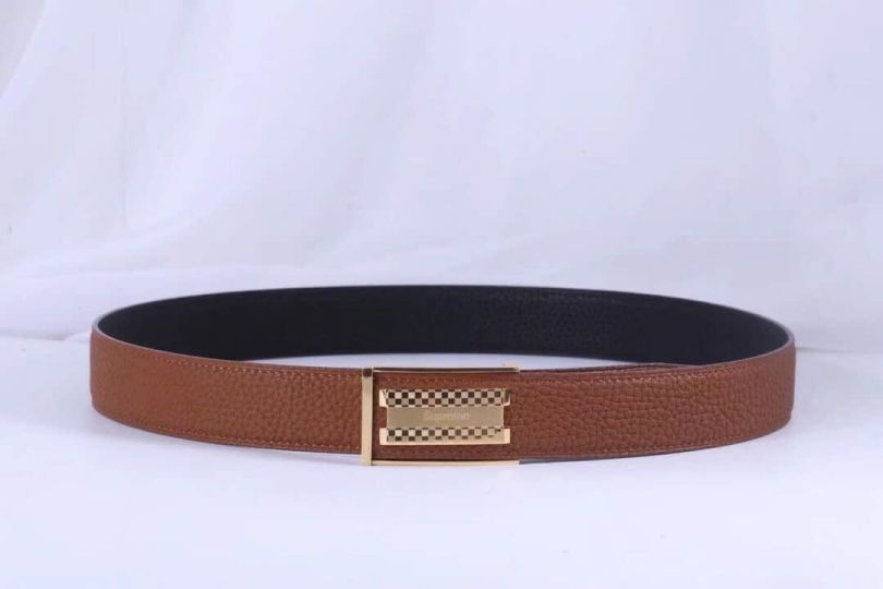 LV x Supreme 35MM Reversible Men Leather Belts