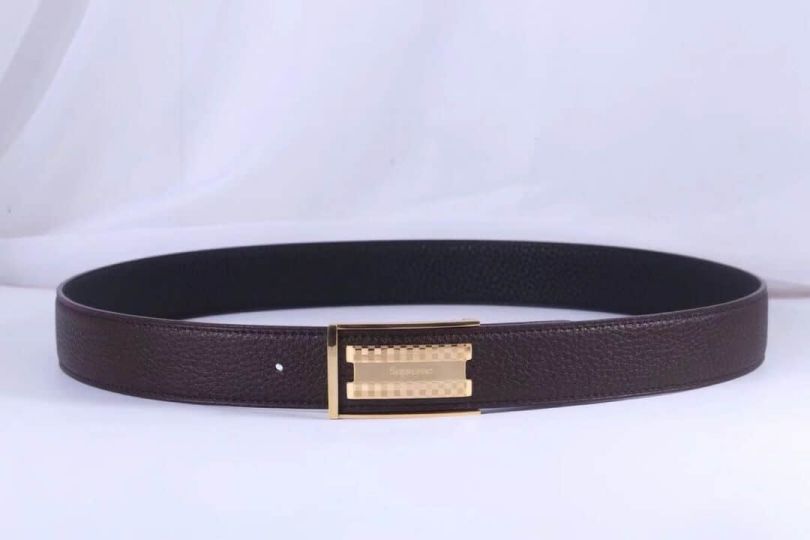 LV x Supreme 35MM Reversible Men Leather Belts