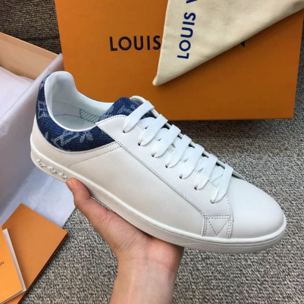 LV Leather Monogram Men Sneakers