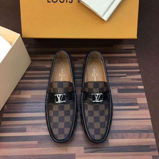 LV PVC Men Driver Shoes