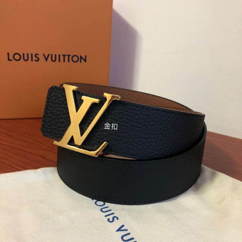 LV Reversible Black Men Belts