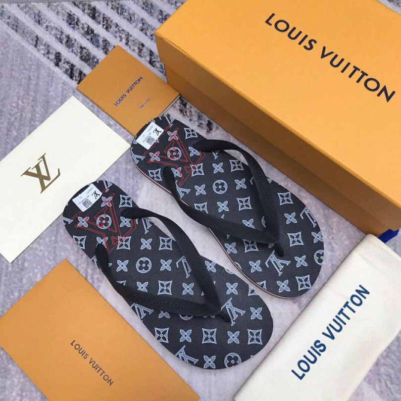 2019 LV MOLITOR Flip Flops Men Sandals