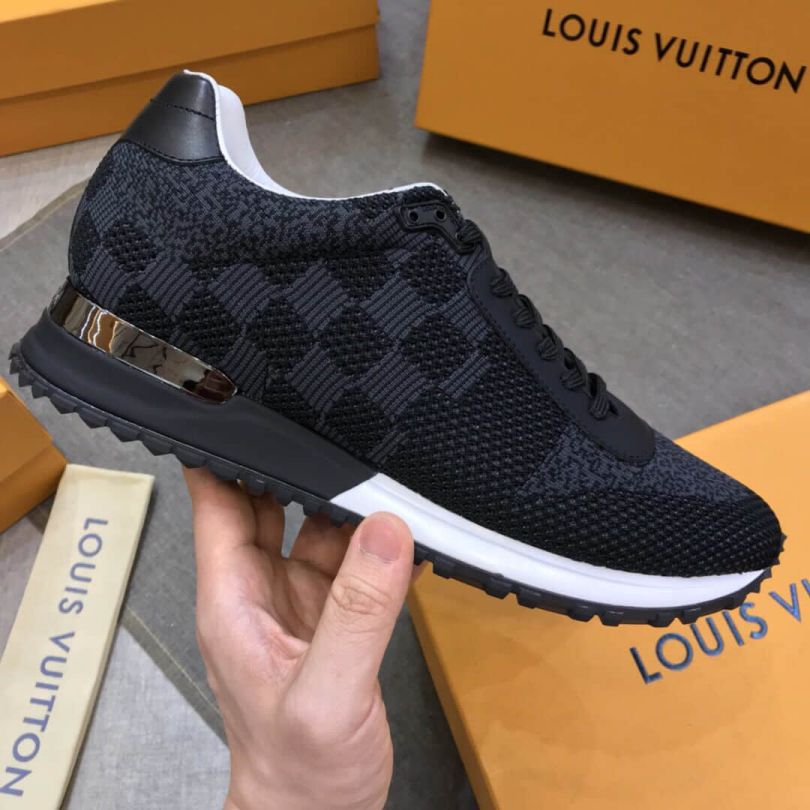 LV Black RUN AWAY Men Sneakers