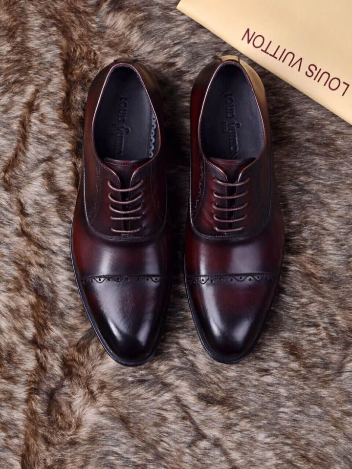 LV Men Leather Shoes