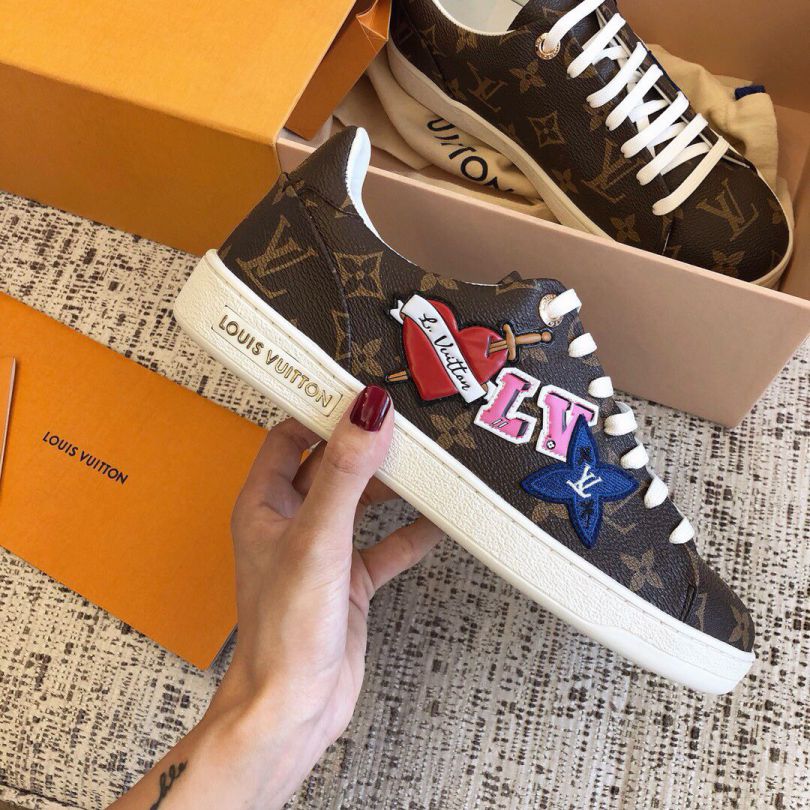 LV BLACK heart Women Sneakers