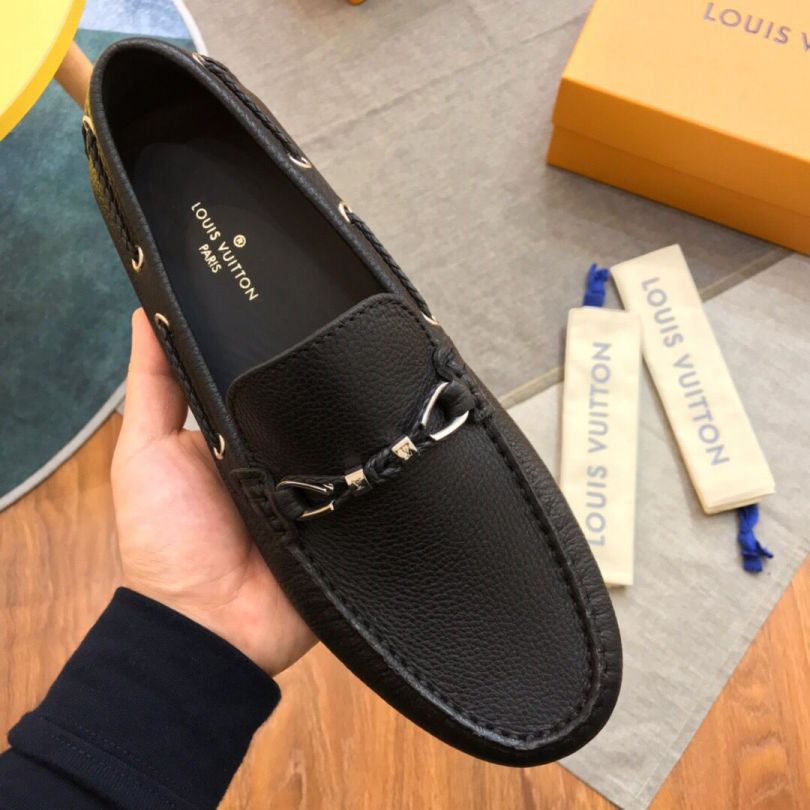 LV Men Black Loafers