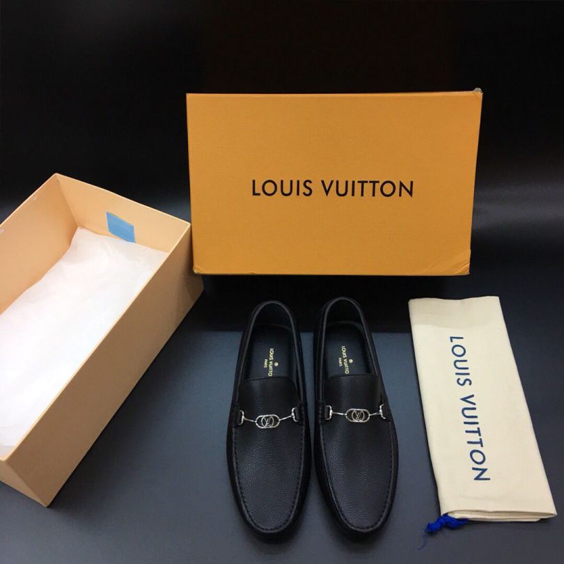 LV Leather Men Loafers