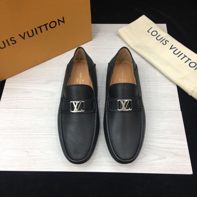 LV Leather LV Men Loafers