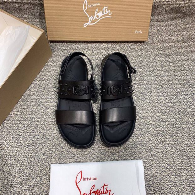 LV Black Men Sandals