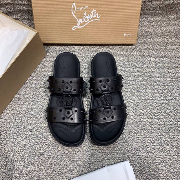 LV Black Men Sandals