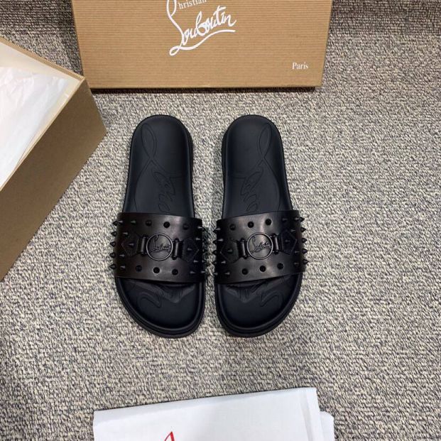 LV Black Men Sandals