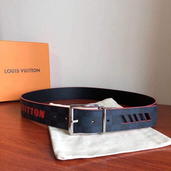 LV DAMIER PRINT 40mm Reversible M0156T Men Belts