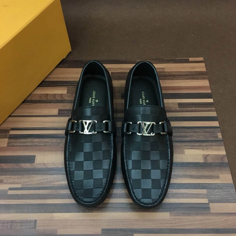 LV Leather Men Loafers