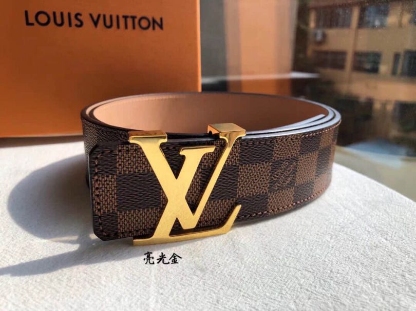 LV Metal Buckle Classic Men Belts