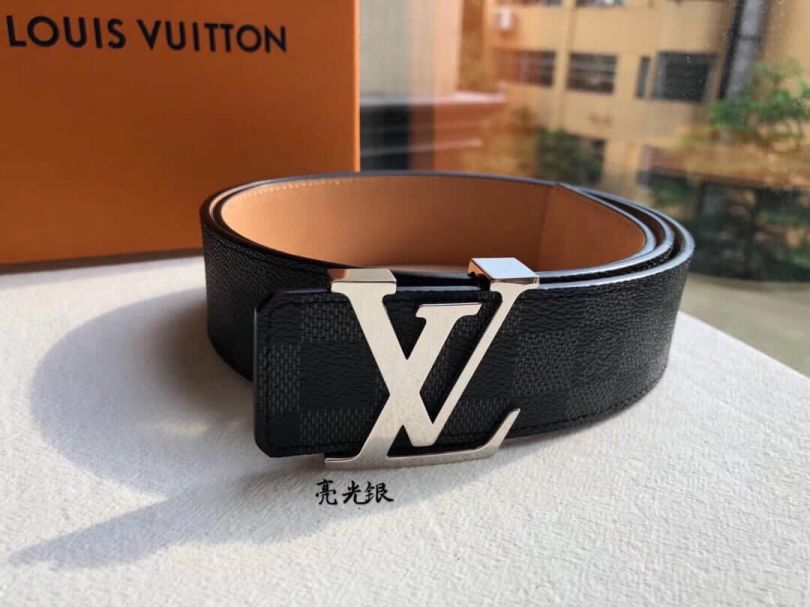 LV Metal Buckle Classic Men Belts