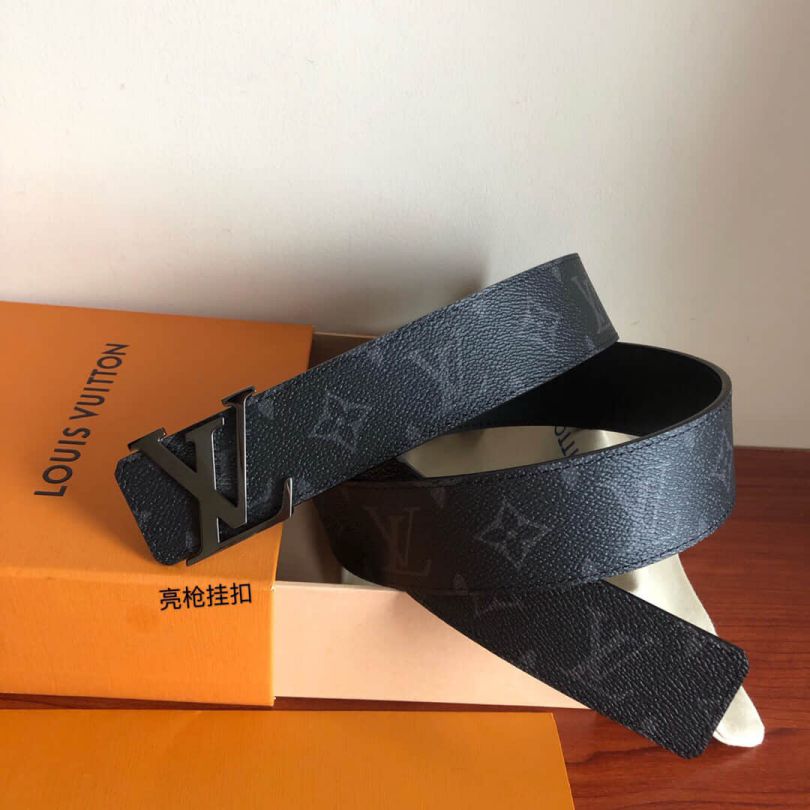 LV Monogram Reversible Silver LV Initiales 40mm Men Belts