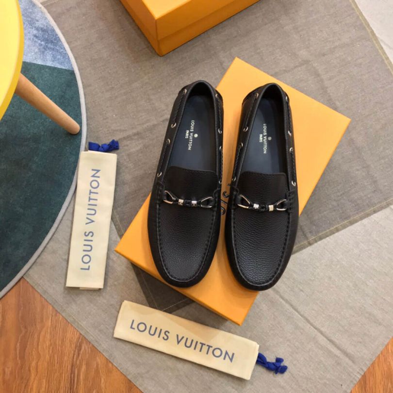 LV Men Black Loafers