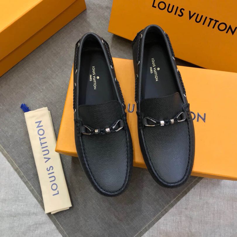 LV Men Black Loafers