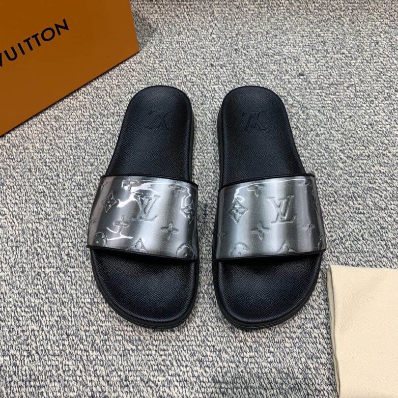 LV Monogram Flowers Men Slippers