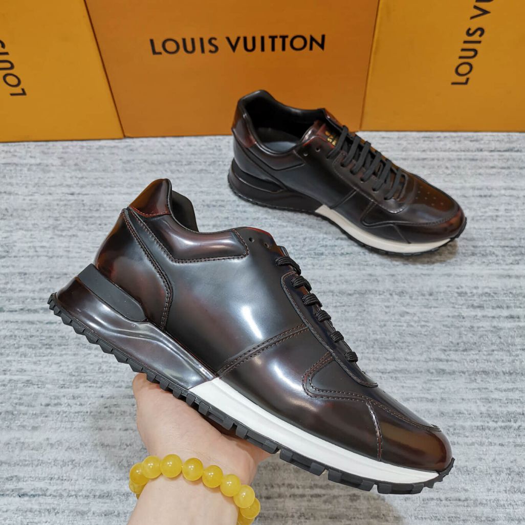 LV Leather RUN AWAY Men Sneakers